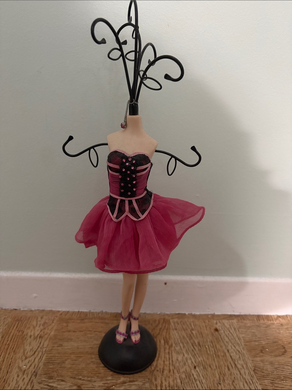 Pink Tulle Dress Jewelry Stand